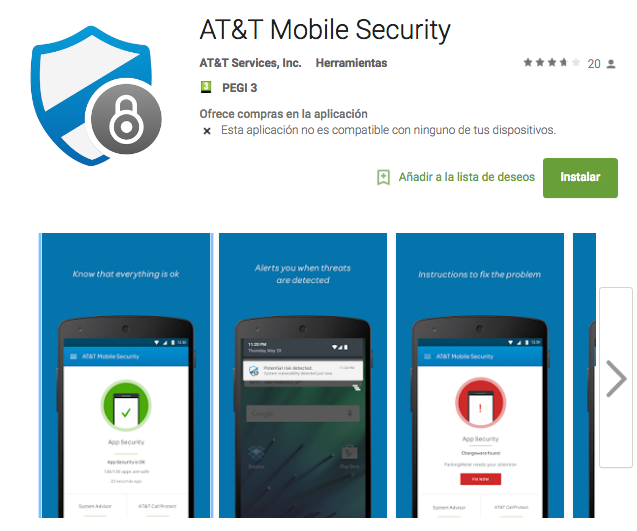 AT&T MOBILE SECURITY APP