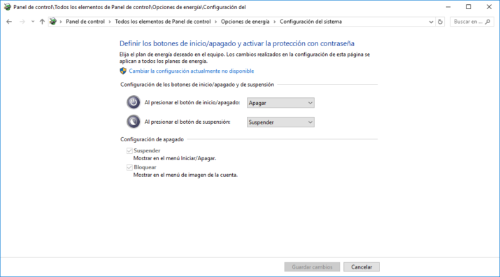 4. comportamiento boton apagado 715x396 - BLOG - 6 Formas de apagar el equipo con Windows 10
