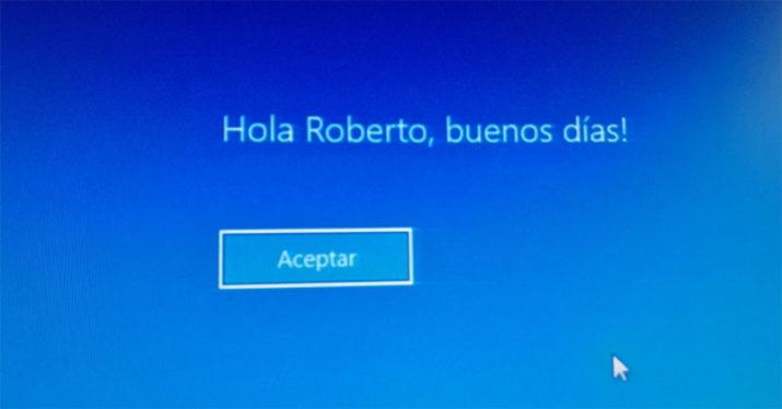 inicio de Windows 10