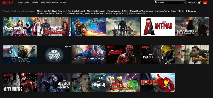 Todas las series y películas de cómics Marvel en Netflix