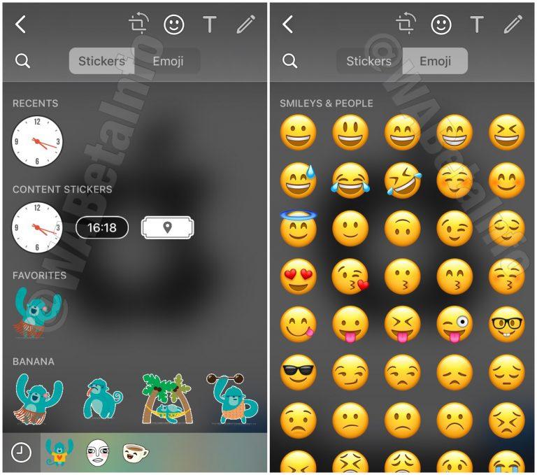 charla Sanción Envío WhatsApp ya permite poner stickers en fotos, vídeos y GIFs