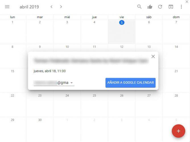 eventos Facebook en google calendar