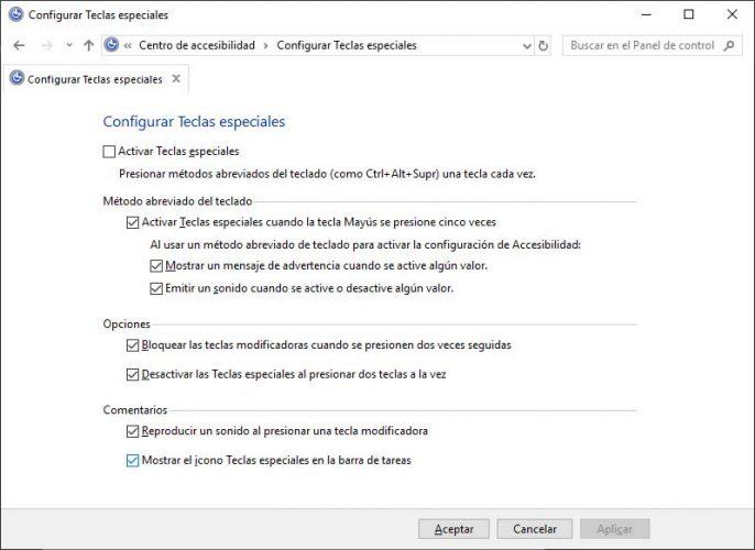 configurar teclado en Windows 10