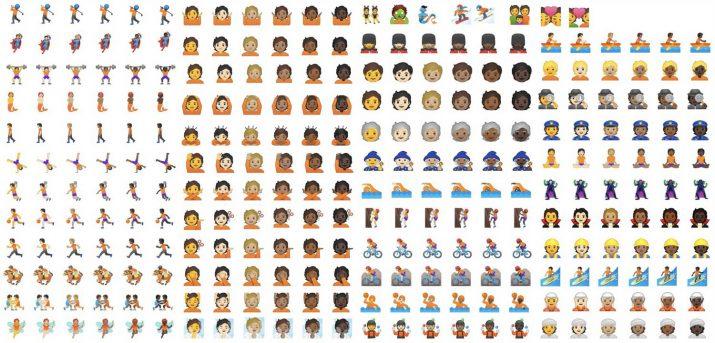 nuevos 53 emojis genero neutro completo