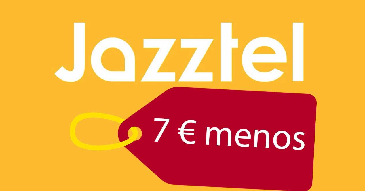 jazztel fibra 7 euros menos rebaja