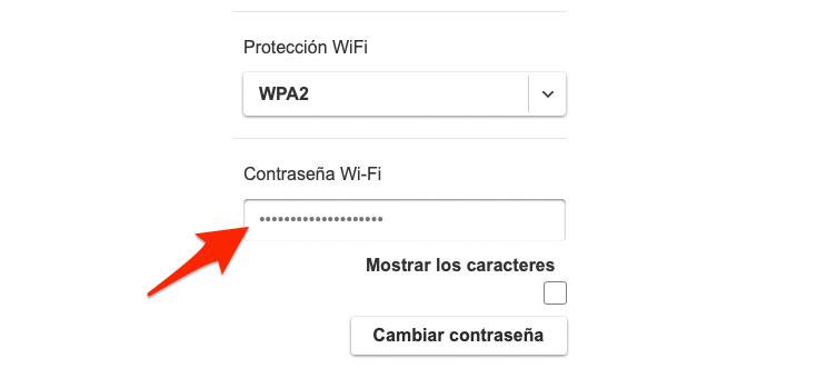 Establece una contraseña WiFi segura