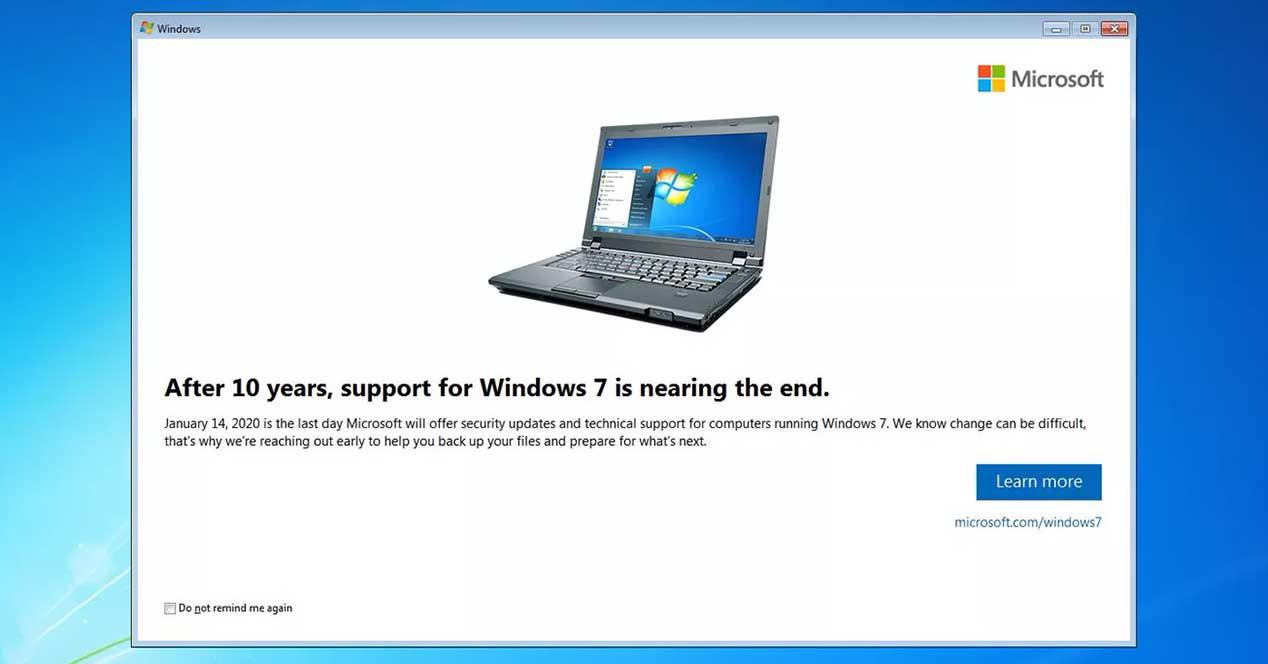 Windows 7 Vuelve A Alertar Para Que Actualices A Windows 10