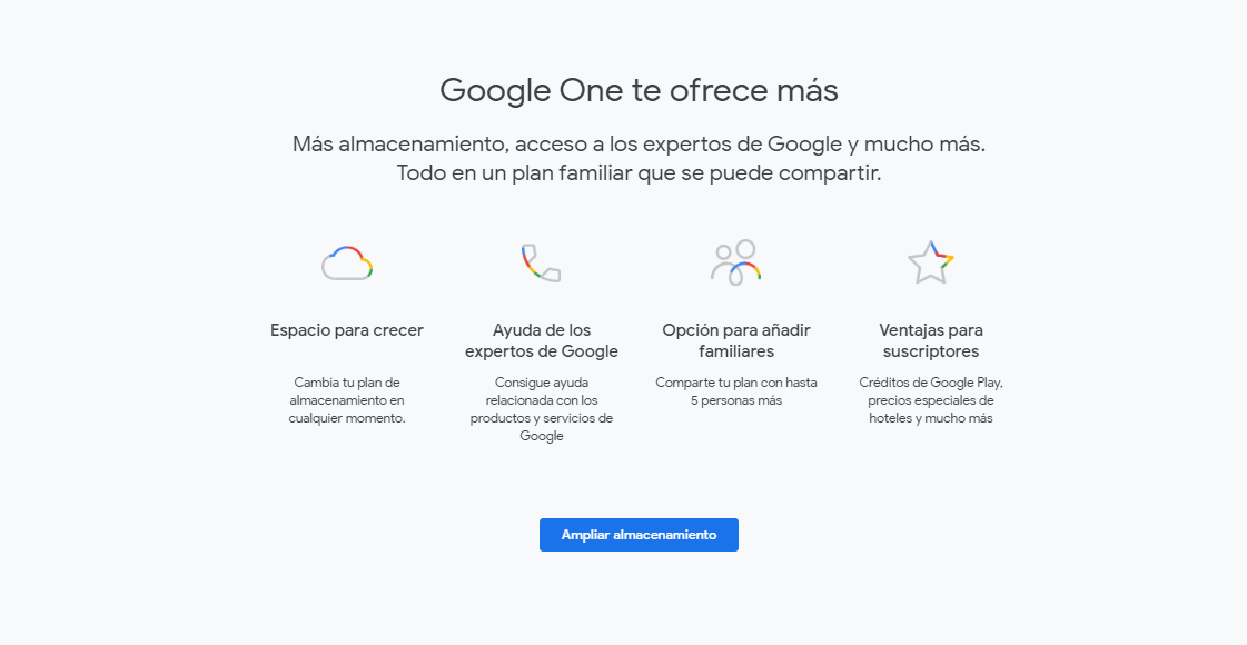 Google One ventajas