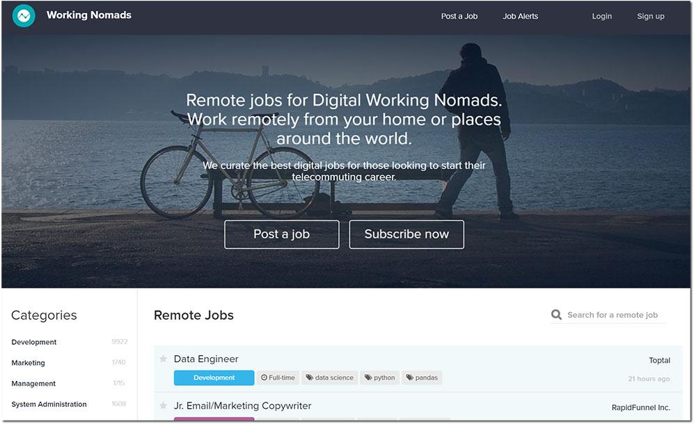 working nomad web freelances