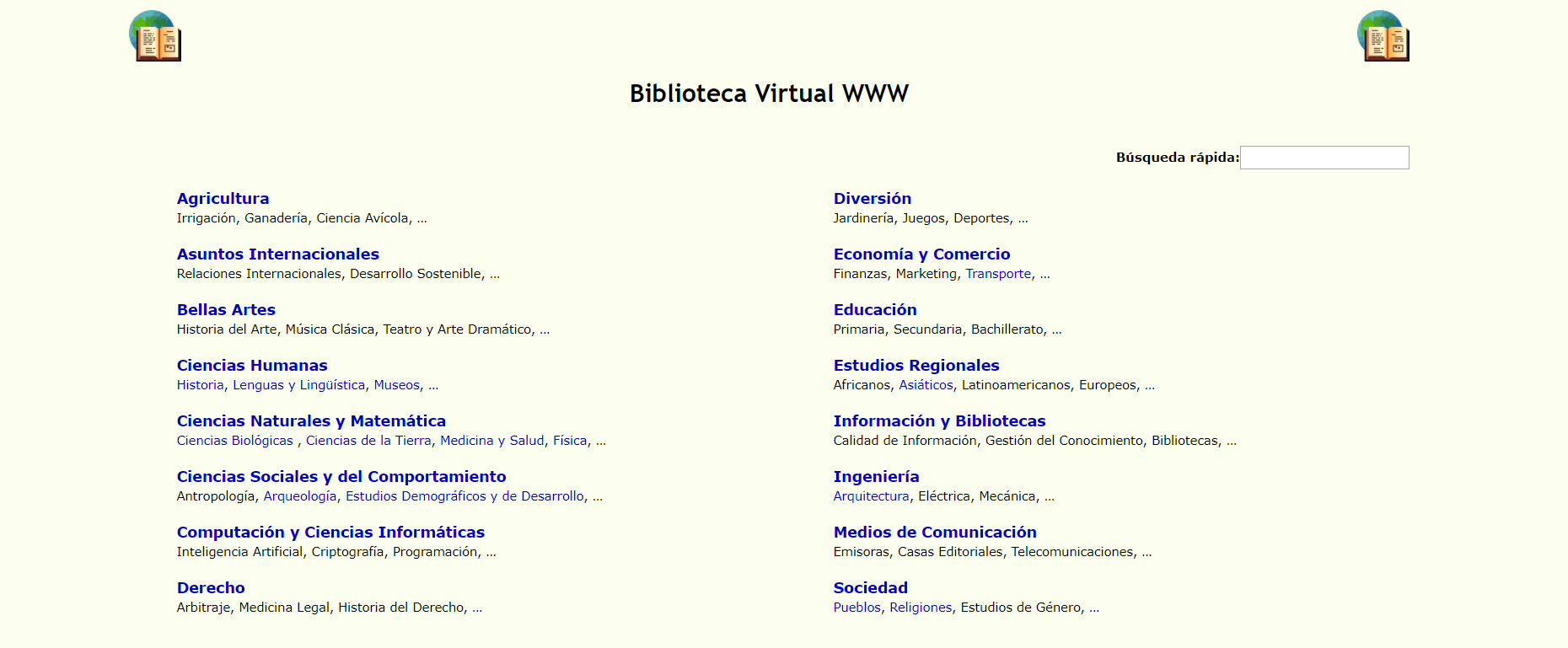 The WWW Virtual Library