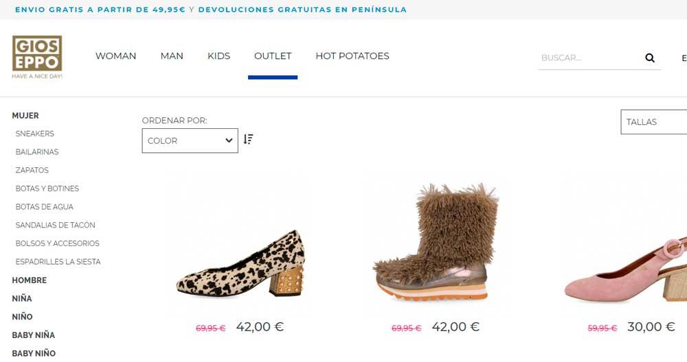 Webs para comprar zapatos - Gioseppo