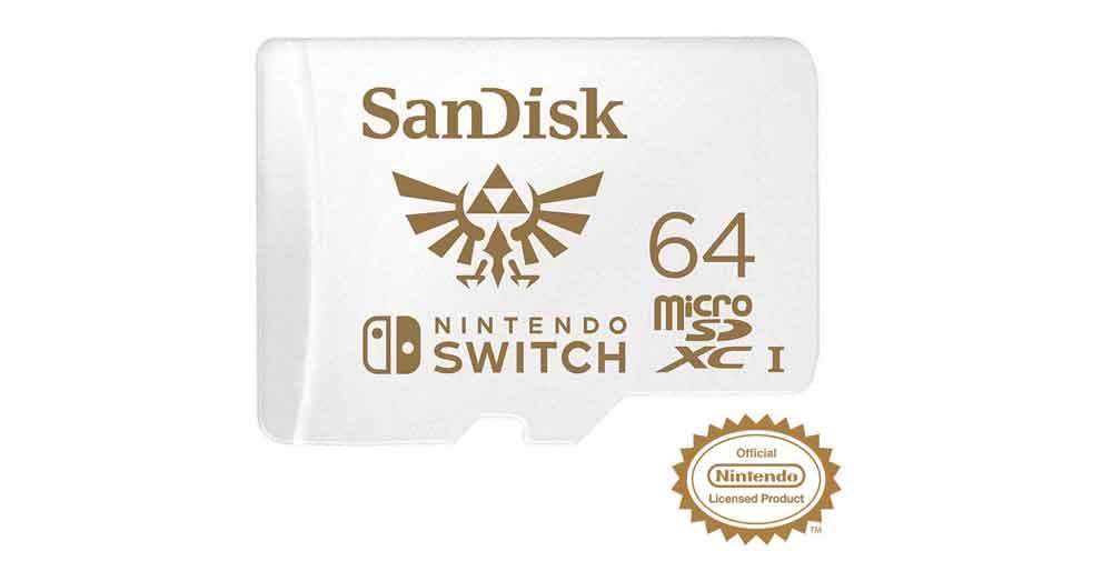 MicroSD 64 ГБ - Mejores accesorios para Nintendo Switch